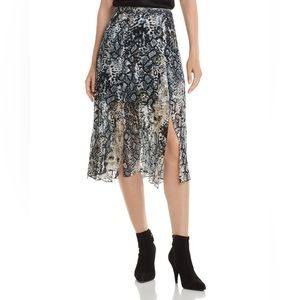 Alice + Olivia Athena Burnout Midi Skirt - Size 0